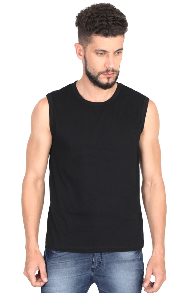 BLACK GYM VEST