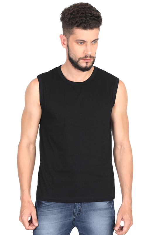 BLACK GYM VEST