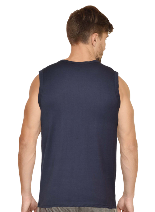 NAVY GYM VEST