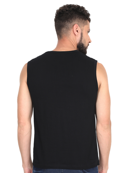 BLACK GYM VEST