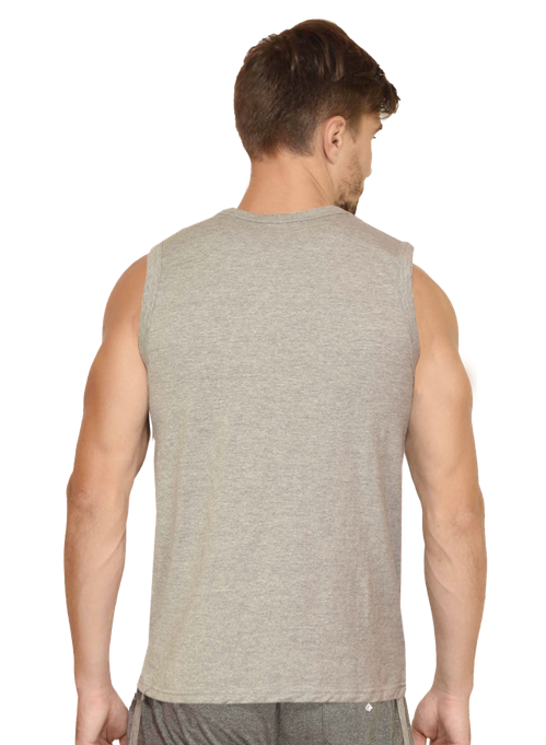 GREY GYM VEST