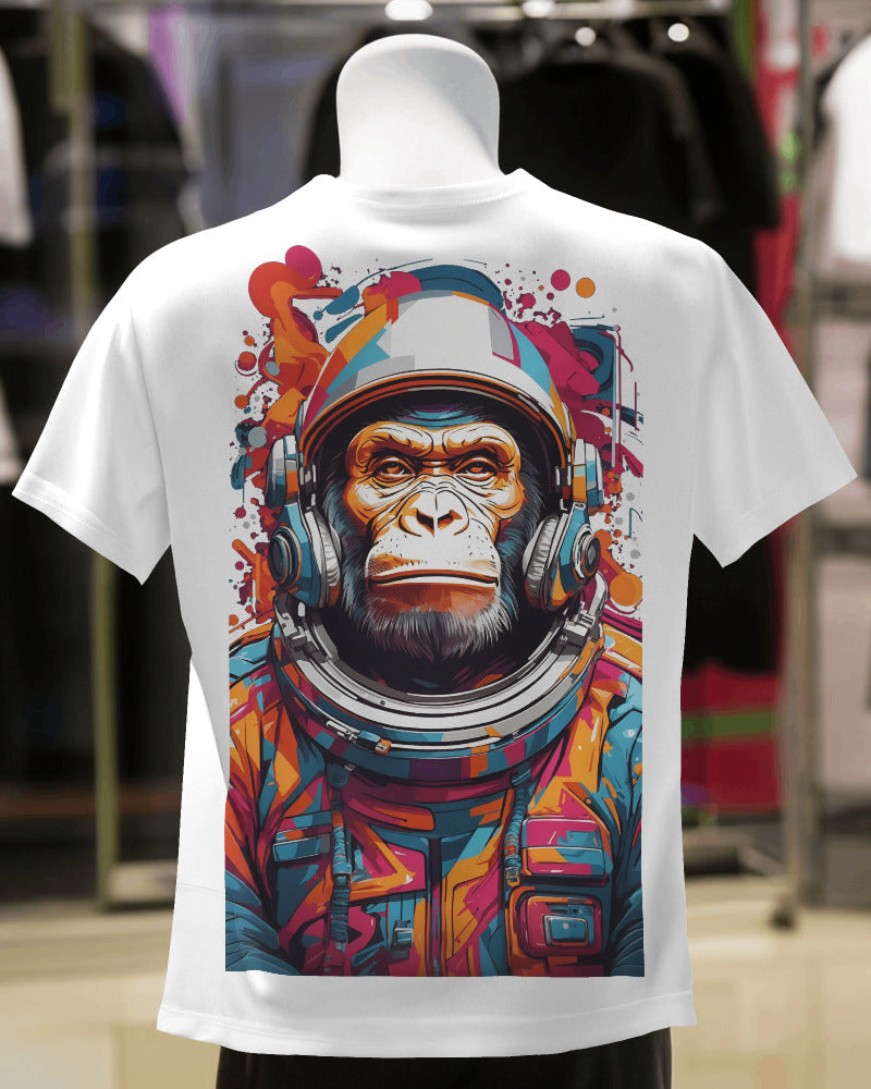 Cosmic Beats Monkey Oversized Tee