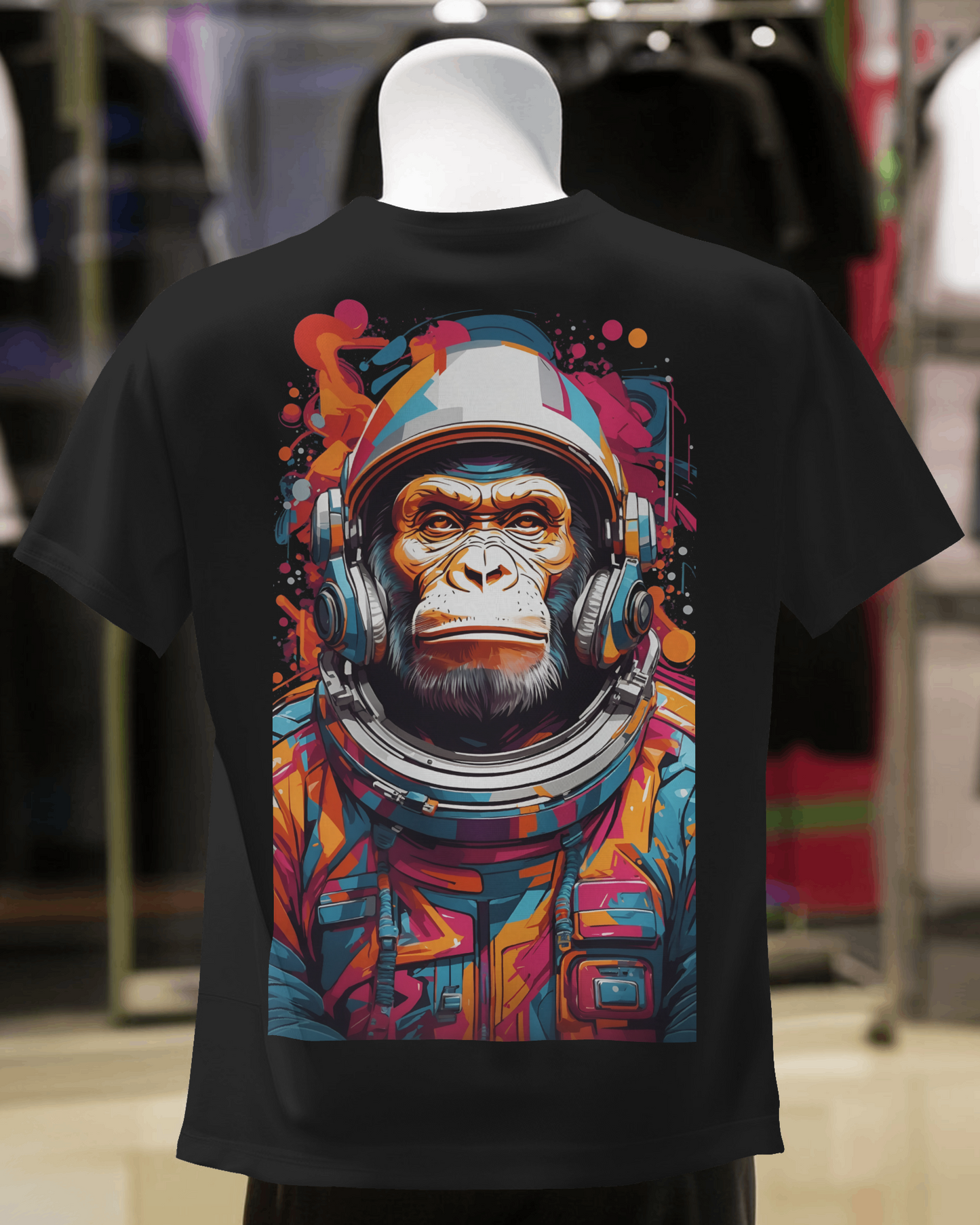 Cosmic Beats Monkey Oversized Tee