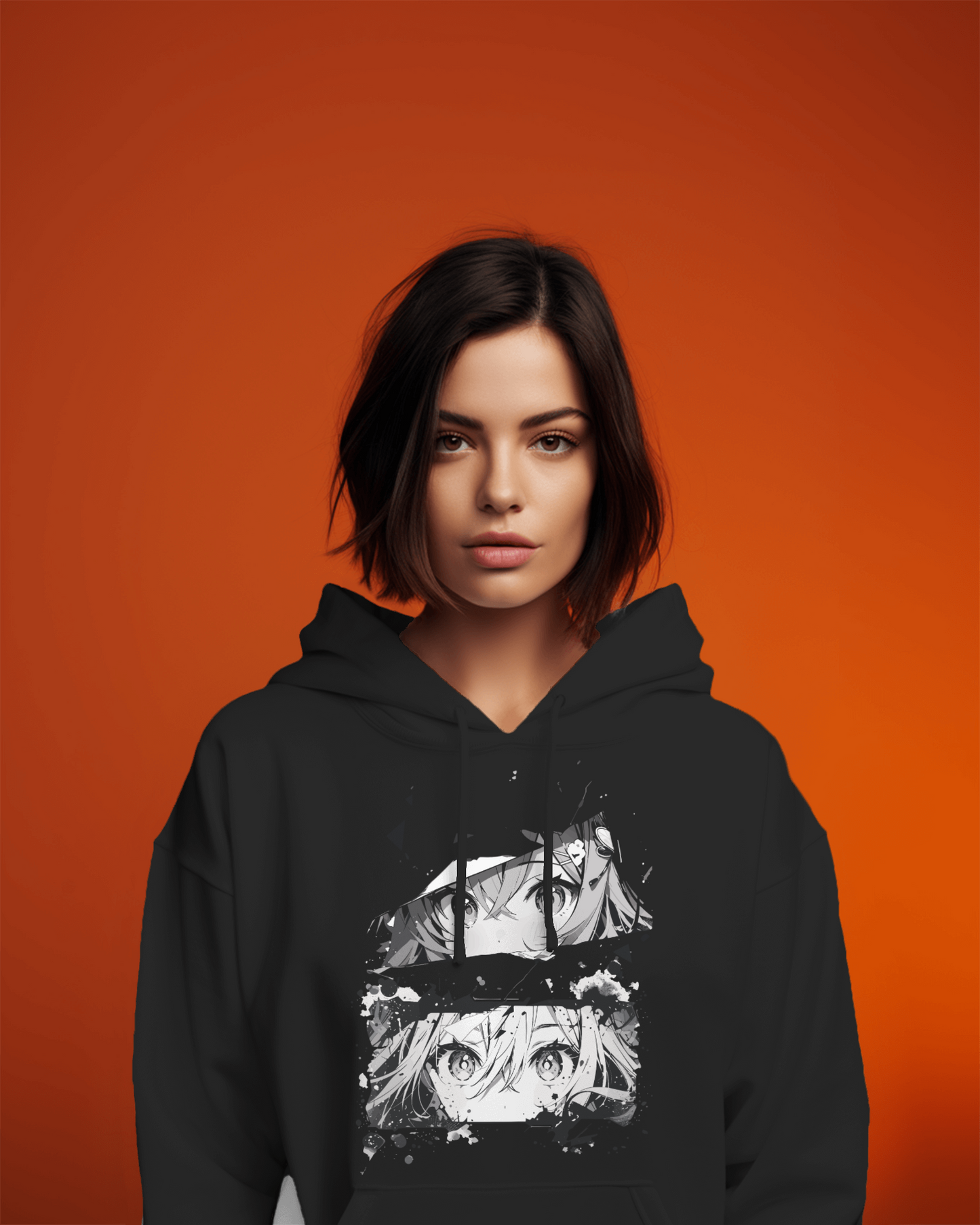 Dual Gaze Anime Vision Hoodie