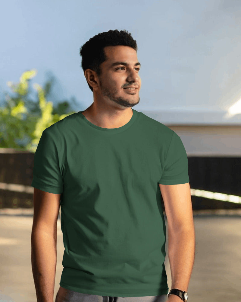 BOTTLE GREEN UNISEX TSHIRT