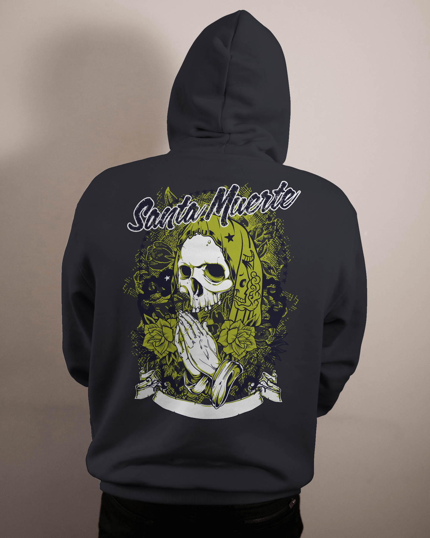 Santa Muerte Namaste Skull - Hoodie