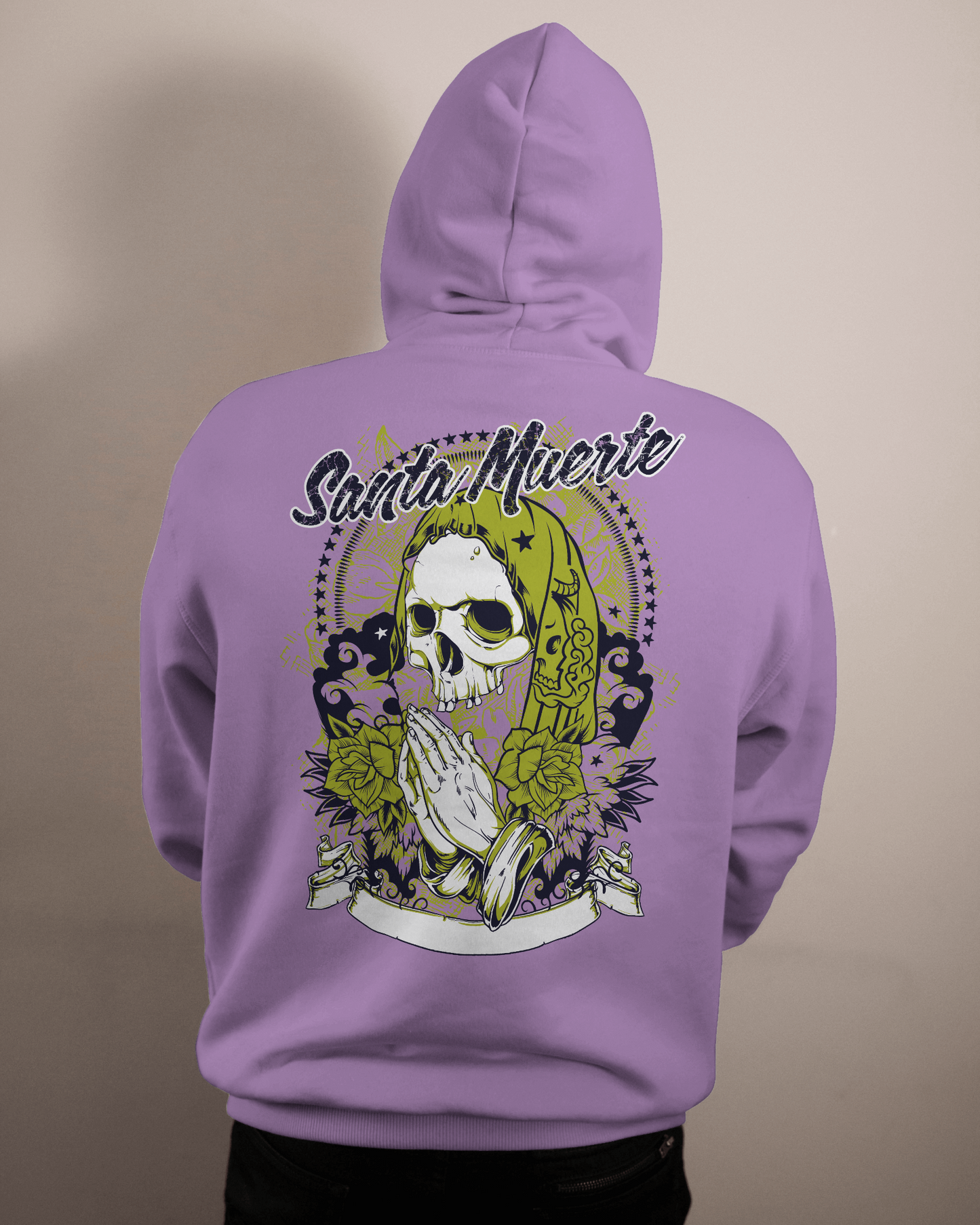 Santa Muerte Namaste Skull - Hoodie