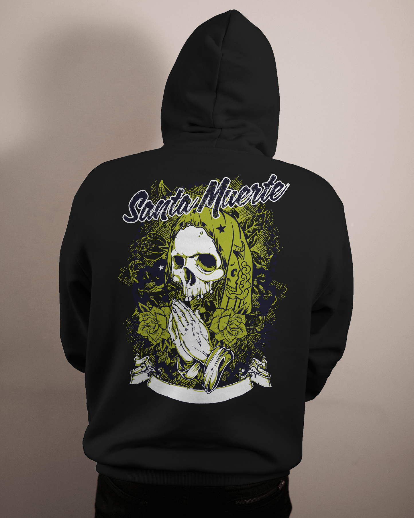 Santa Muerte Namaste Skull - Hoodie