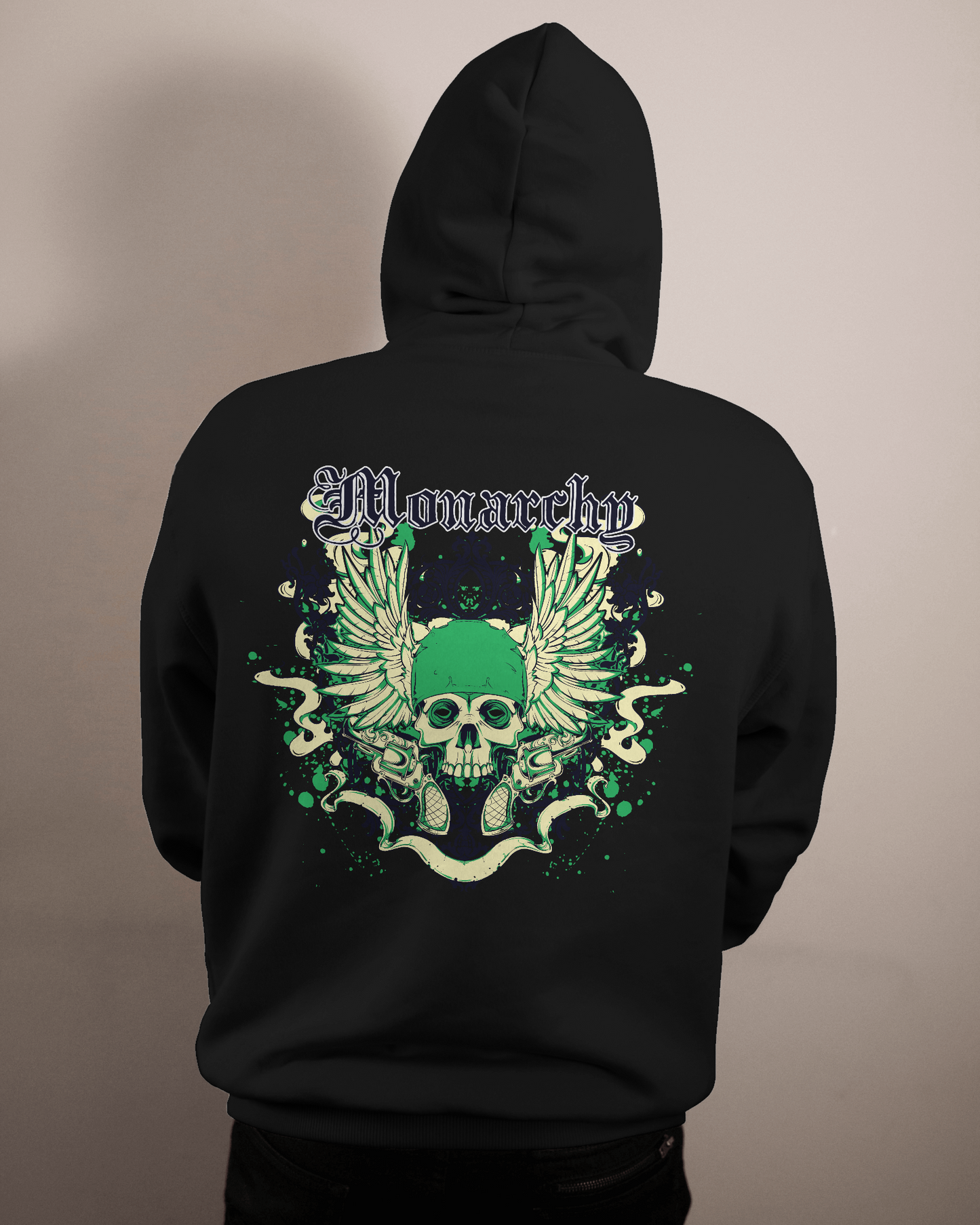 Monarch Wings Skull Symphony Hoodie