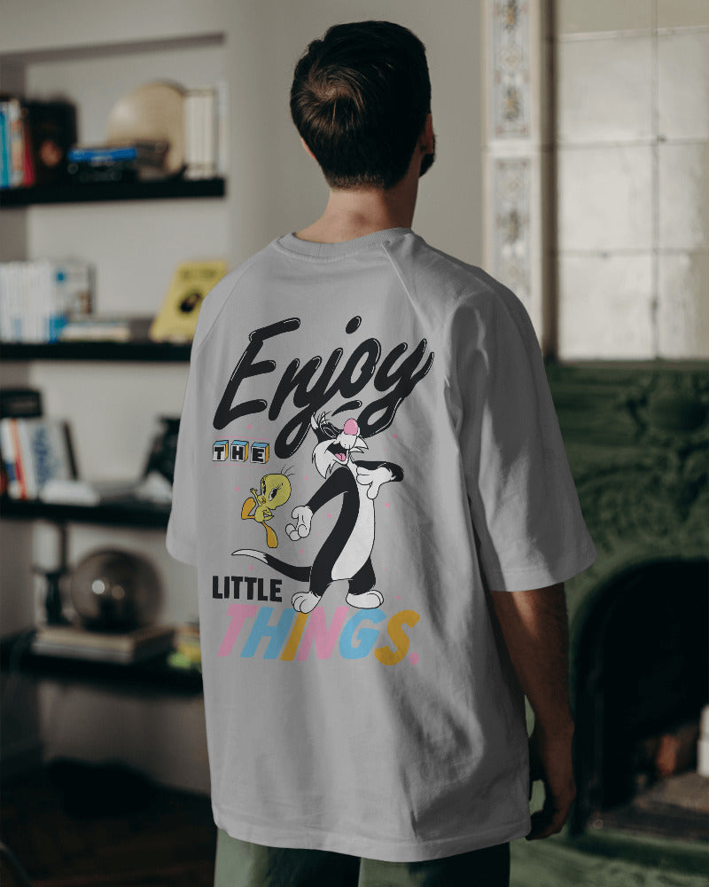 ENJOY LITTLE THINGS STANDARD OVERSIZED TEE