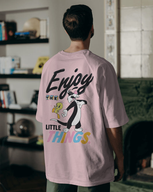 ENJOY LITTLE THINGS STANDARD OVERSIZED TEE