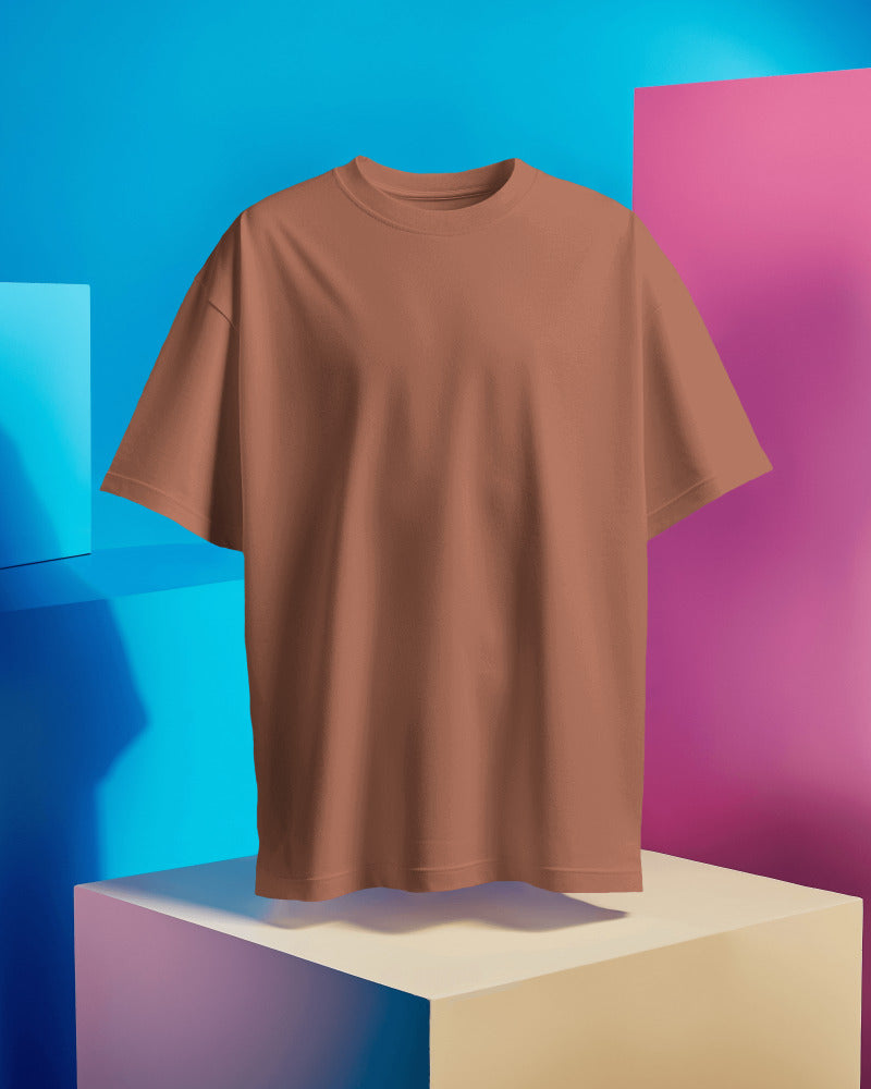 CORAL - 240 GSM COTTON PLAIN TSHIRT