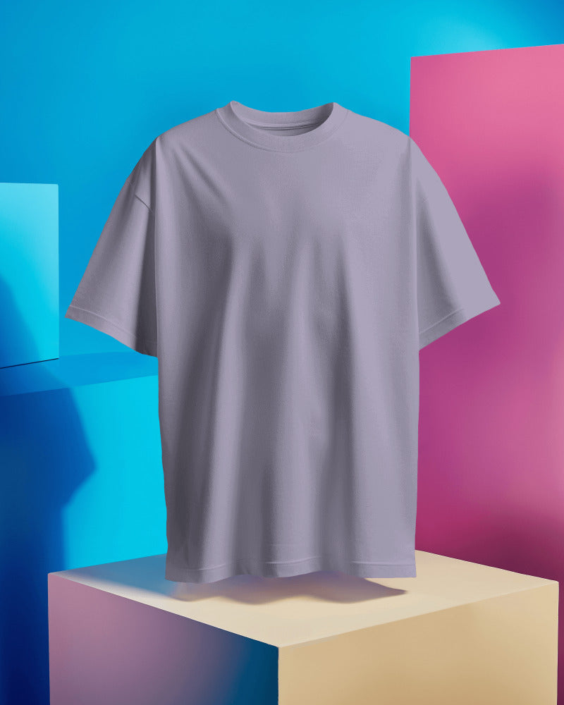 LAVENDER - 240 GSM COTTON PLAIN TSHIRT