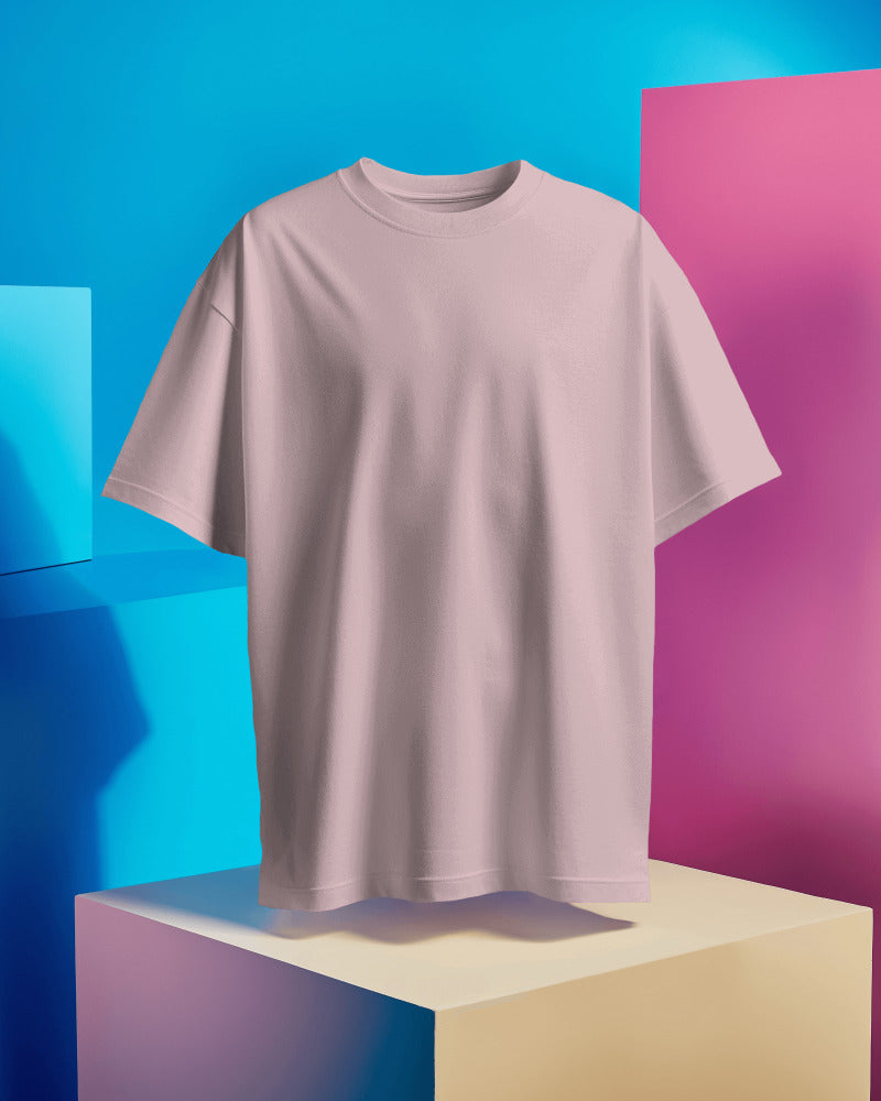 LIGHT PINK - 240 GSM COTTON PLAIN TSHIRT