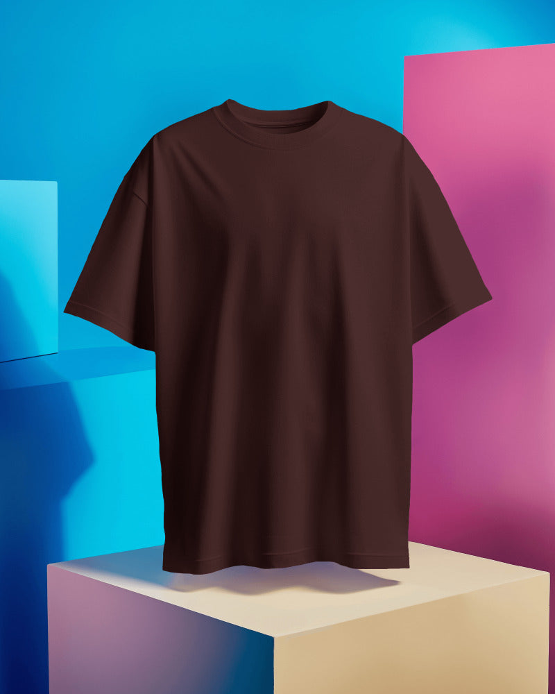 MAROON - 240 GSM COTTON PLAIN TSHIRT