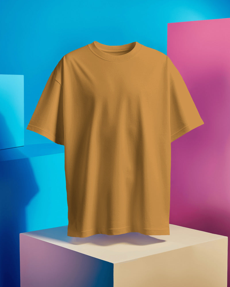 GOLDEN YELLOW - 240 GSM COTTON PLAIN TSHIRT