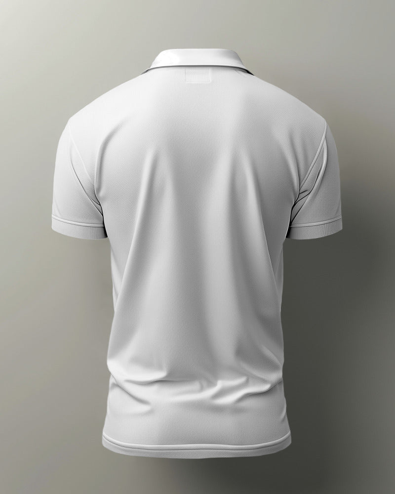 WHITE  POLO T-SHIRT