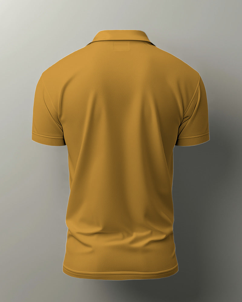 MUSTARD YELLOW  POLO T-SHIRT