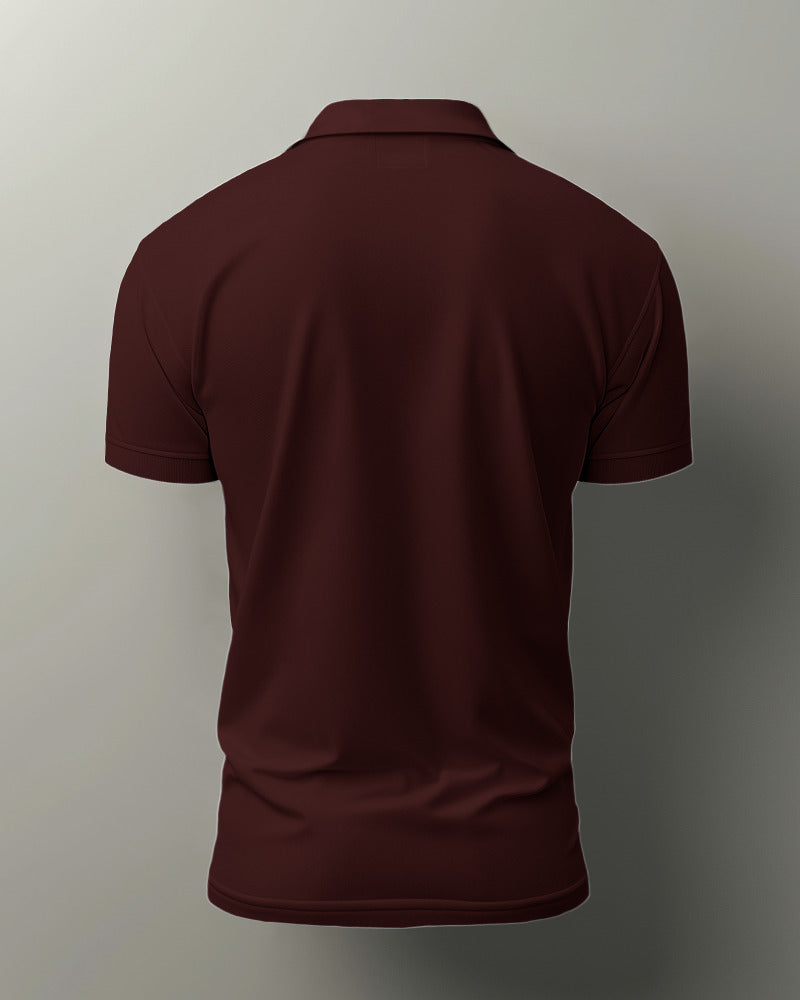 MAROON  POLO T-SHIRT