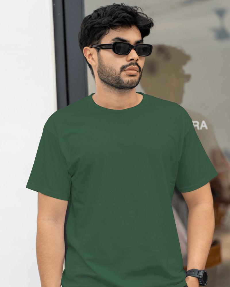 BOTTLE GREEN UNISEX TSHIRT