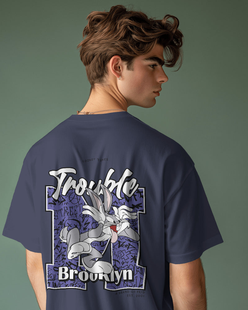 TROUBLE BUGS BUNNY  STANDARD OVERSIZED TEE