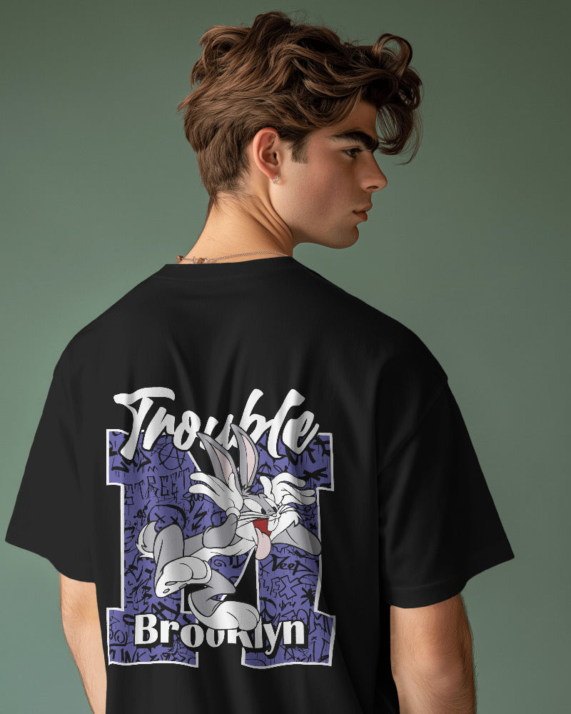 TROUBLE BUGS BUNNY  STANDARD OVERSIZED TEE