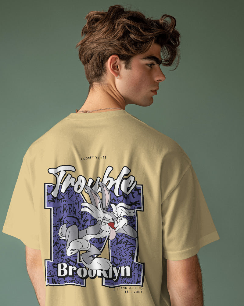 TROUBLE BUGS BUNNY  STANDARD OVERSIZED TEE