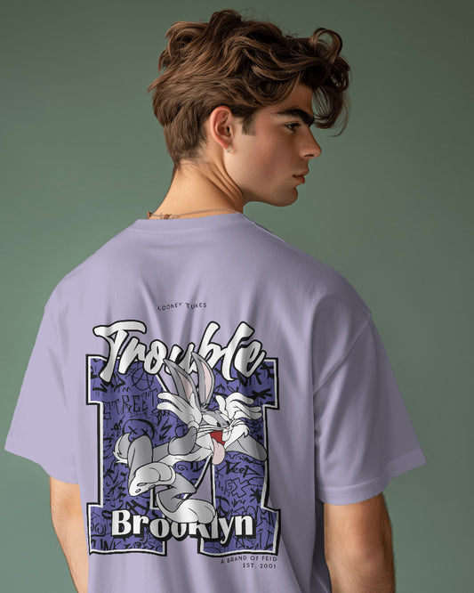 TROUBLE BUGS BUNNY  STANDARD OVERSIZED TEE