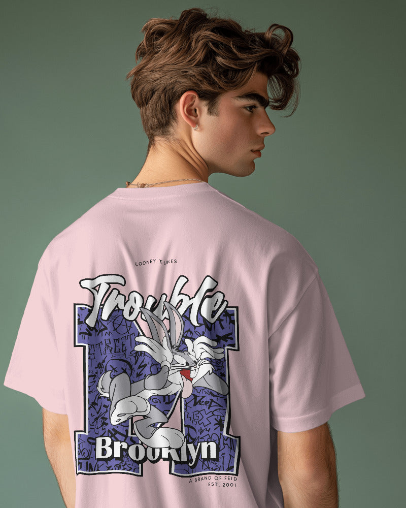 TROUBLE BUGS BUNNY  STANDARD OVERSIZED TEE